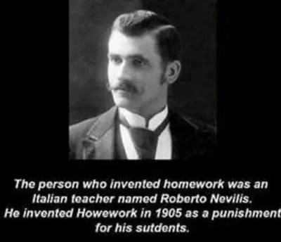 发明家庭作业的老师
