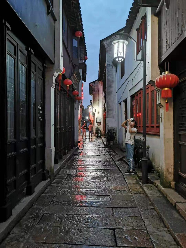 巴城老街的夜景也是很美的|闲花文字 - 昆山论坛