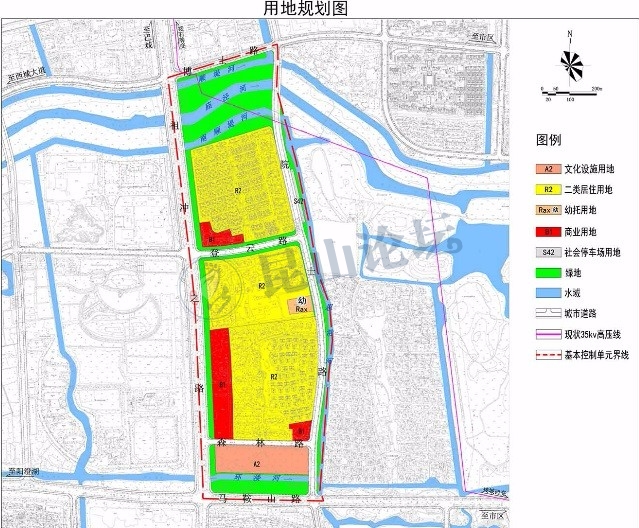 【城西规划】昆山市a0710基本控制单元控制性详细规划