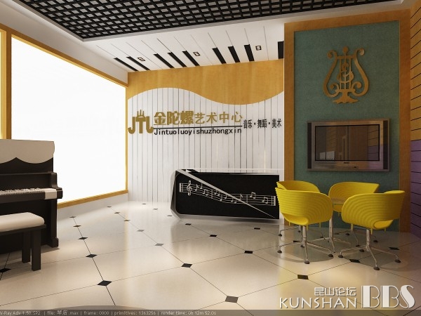 白金装饰实际案例\王龙\琴行装修效果图