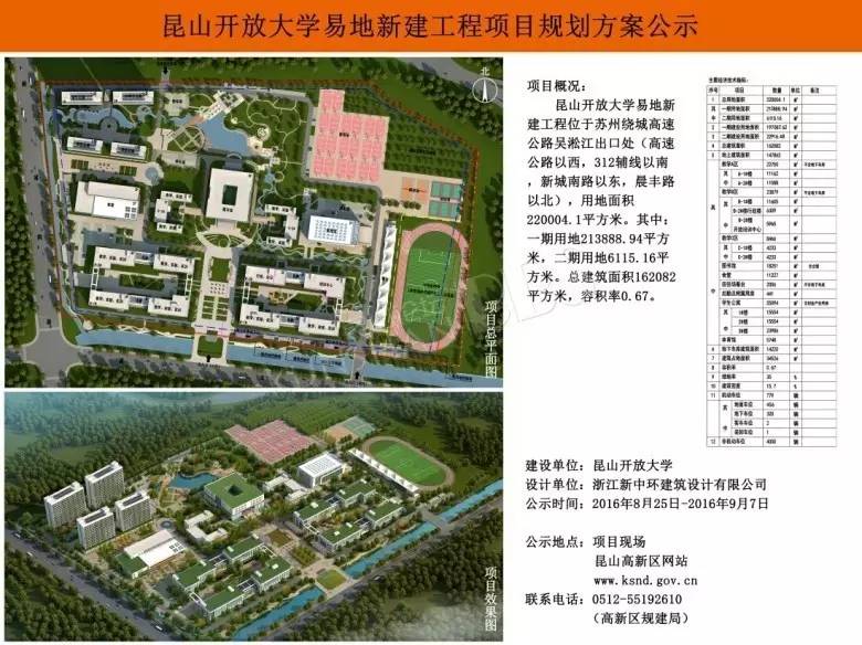 昆山开放大学(职二中)易地新建